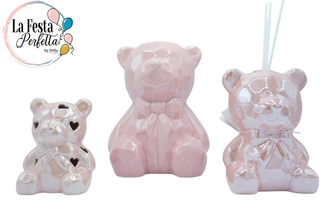 Orso Ceramica Lucida Rosa| Le Stelle