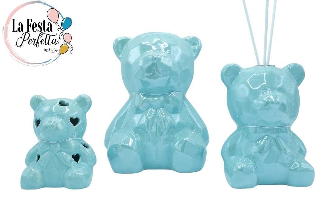 Orso Ceramica Lucida Azzurro| Le Stelle
