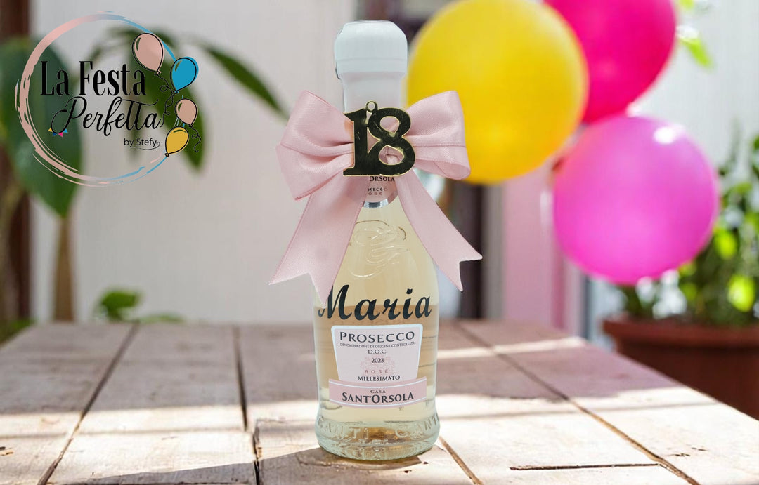 Bomboniera Bottiglia mini prosecco Donna
