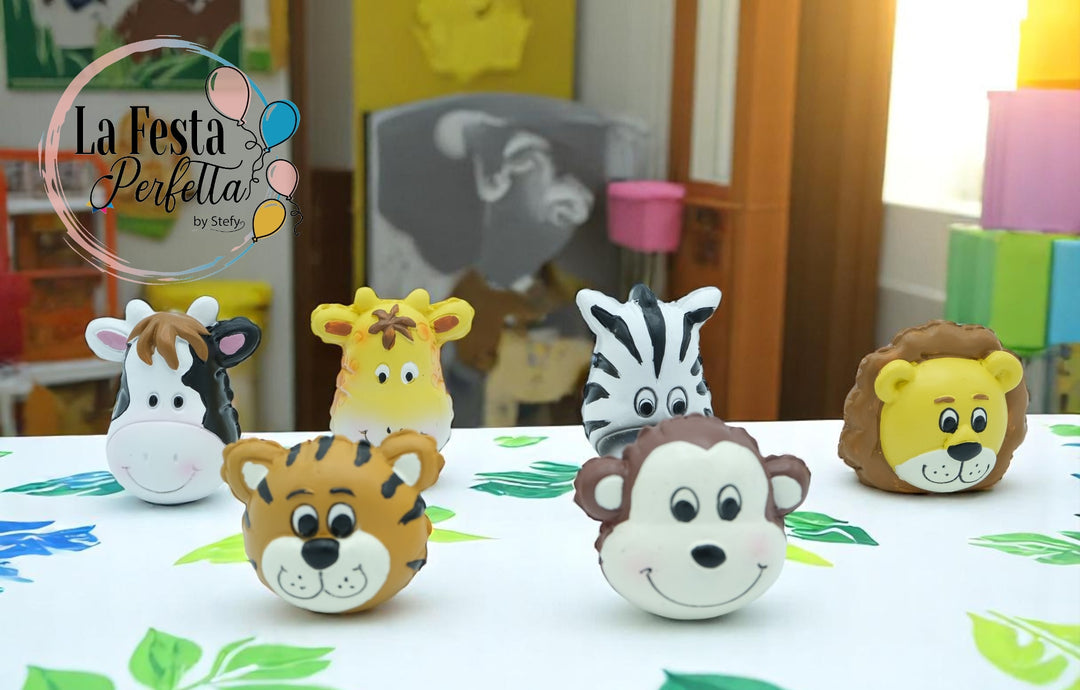 Bomboniera Safari Zebra,Leone,Giraffa,Mucca e Tigre Da Appoggio Assortiti