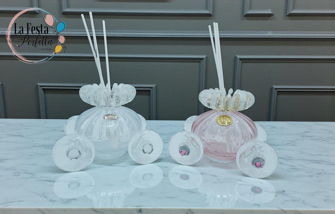 Bomboniera Carrozza in Cristallo Firmata Tibò