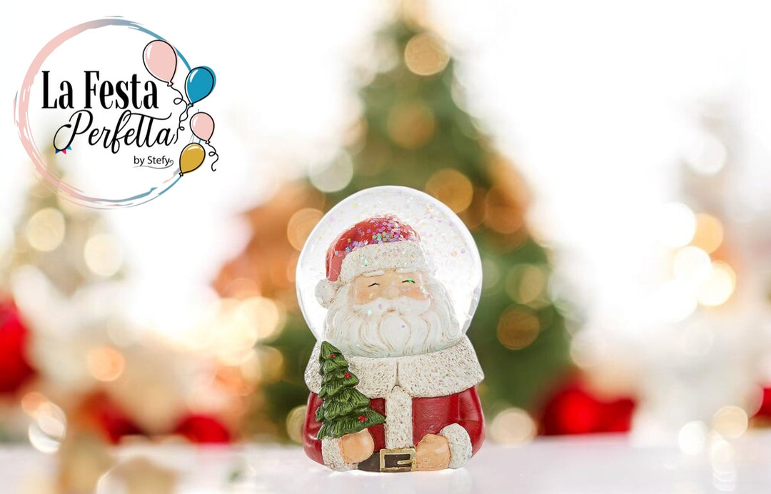 AMPOLLA BABBO NATALE RESINA diam.6,5xh.9CM