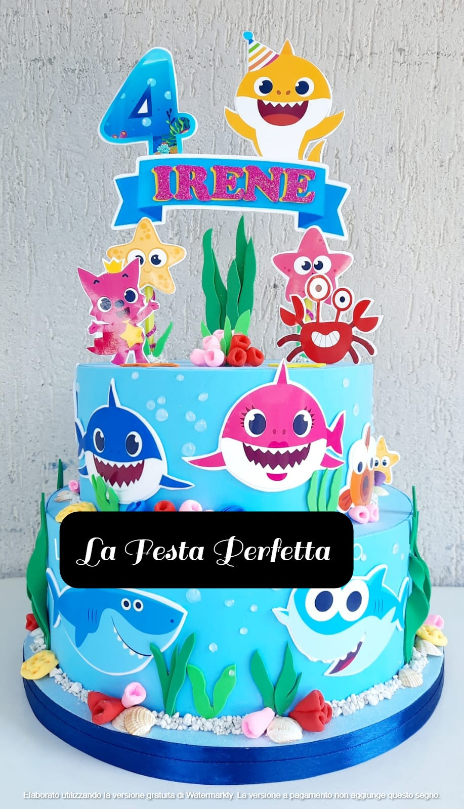 Torta finta tema mare Personalizzabile