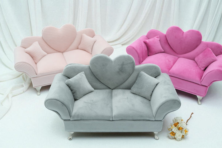 PortaGioielli in Velluto a Poltrona Con Cuori