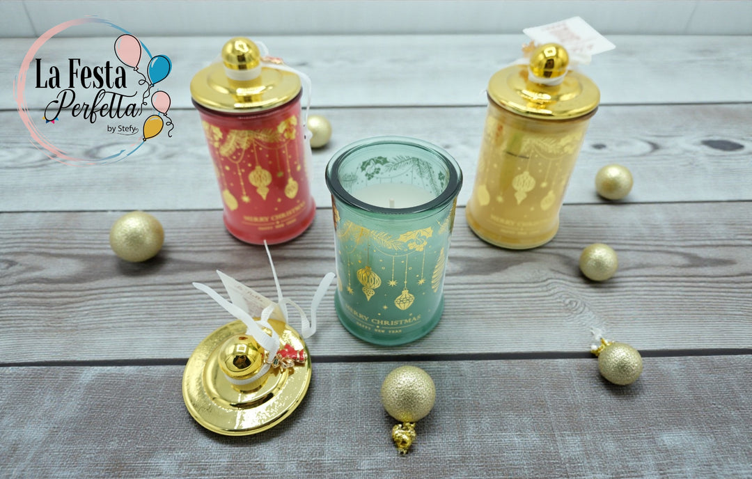 BARATTOLINO CANDELA PROFUMATA VETRO d.6Xh.11CM