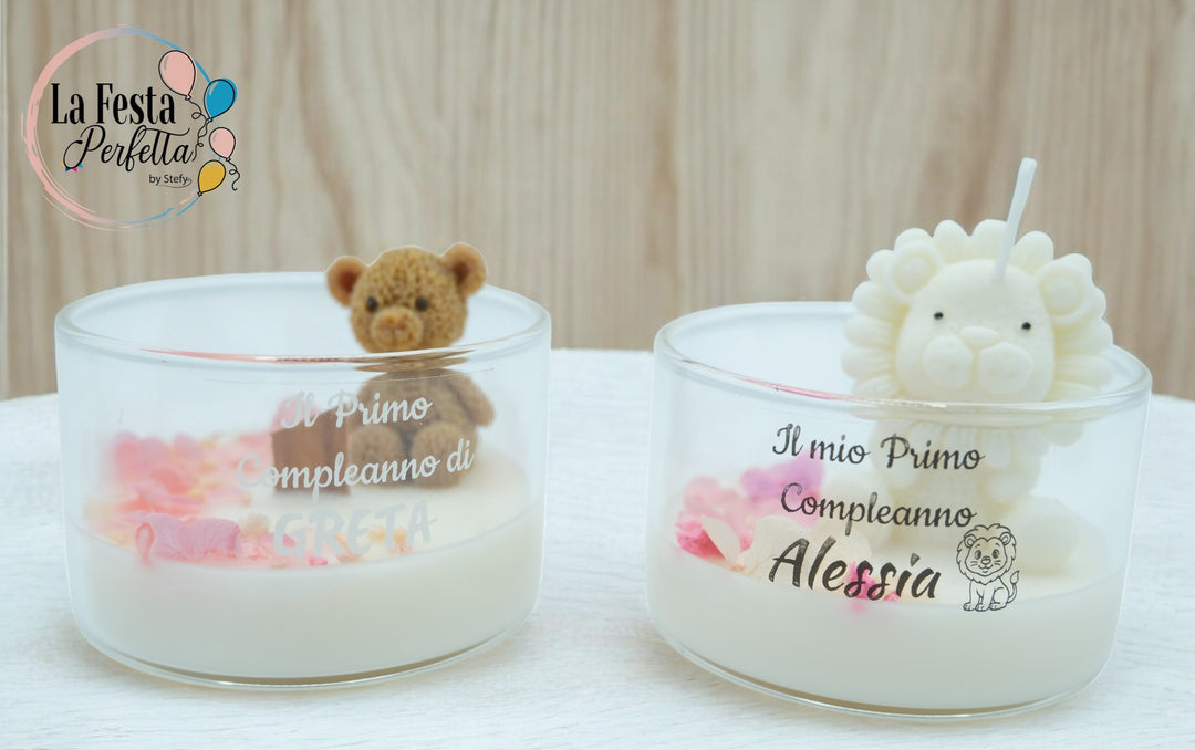 Vasetto Cera di Soia Profumata Colore Personalizzabile