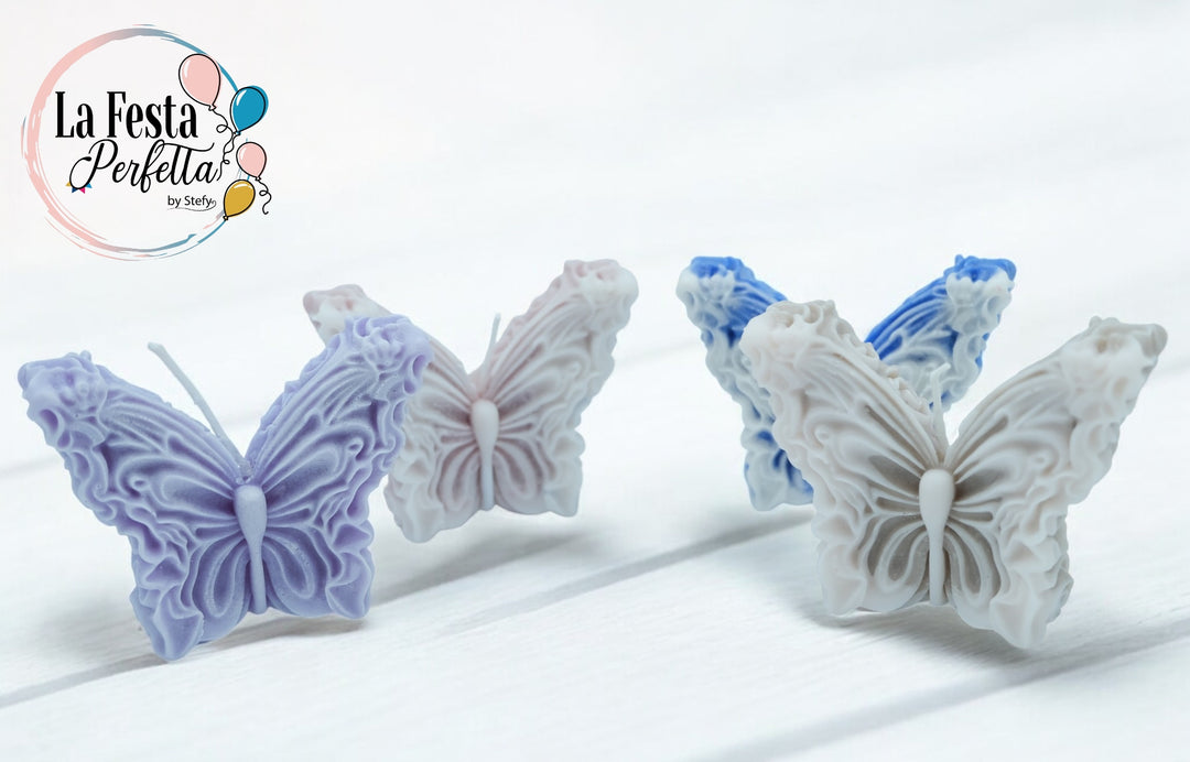 Farfalla Candela Cera di Soia Profumata Colore Personalizzabile