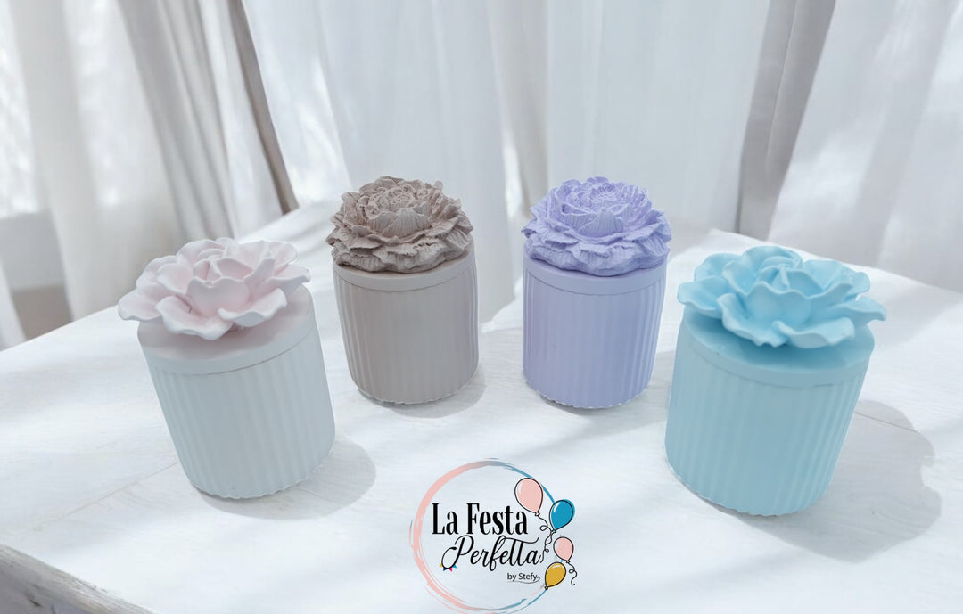 Barattolo Candela Cera di Soia Profumata Colore Personalizzabile