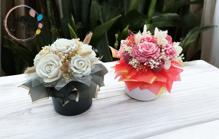 Bouquet Fiori Cera di Soia Profumata Colori Personalizzabili