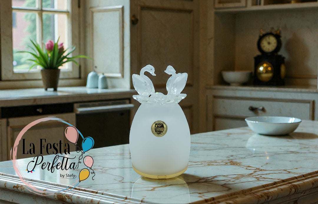 Bomboniera Lampada in Cristallo Firmata Tibò