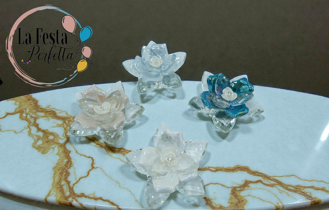 Bomboniera Fiore in Cristallo Firmato Robean Luxury