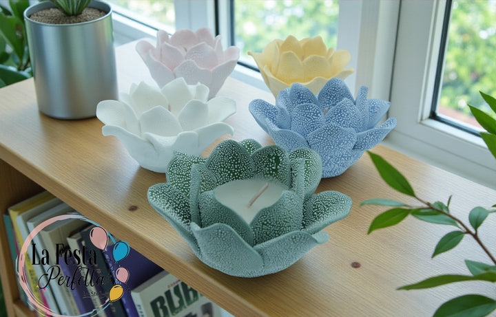 Bomboniera Candela Fiore di loto