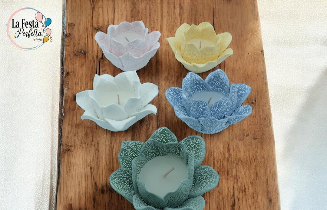 Bomboniera Candela Fiore di loto