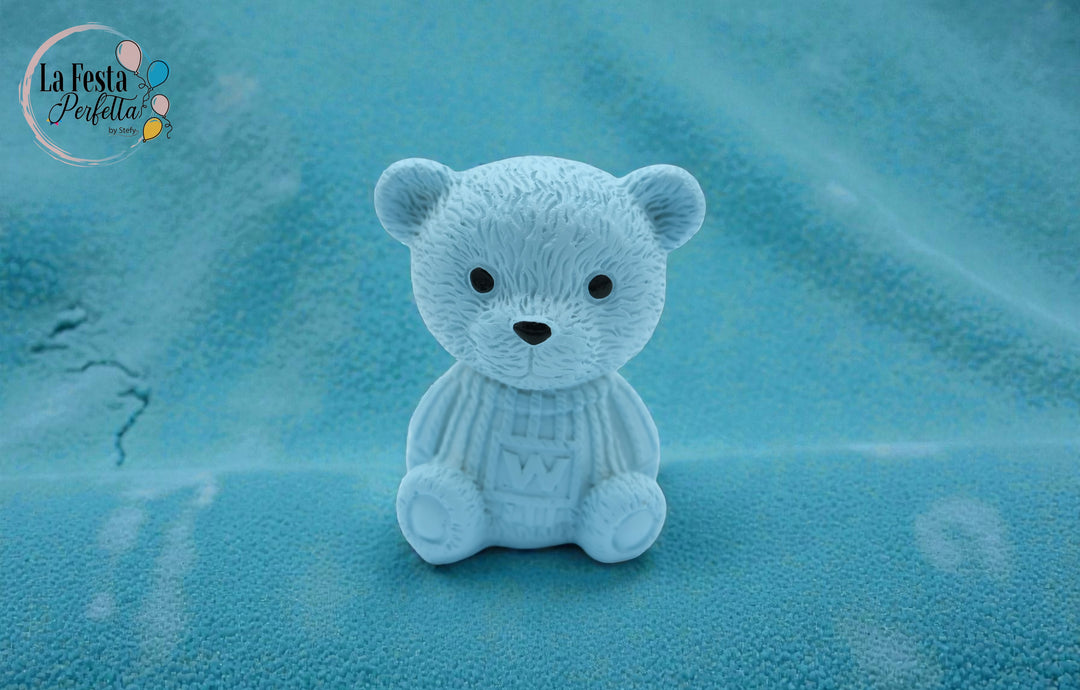 Bomboniera orsetto azzurro appoggio