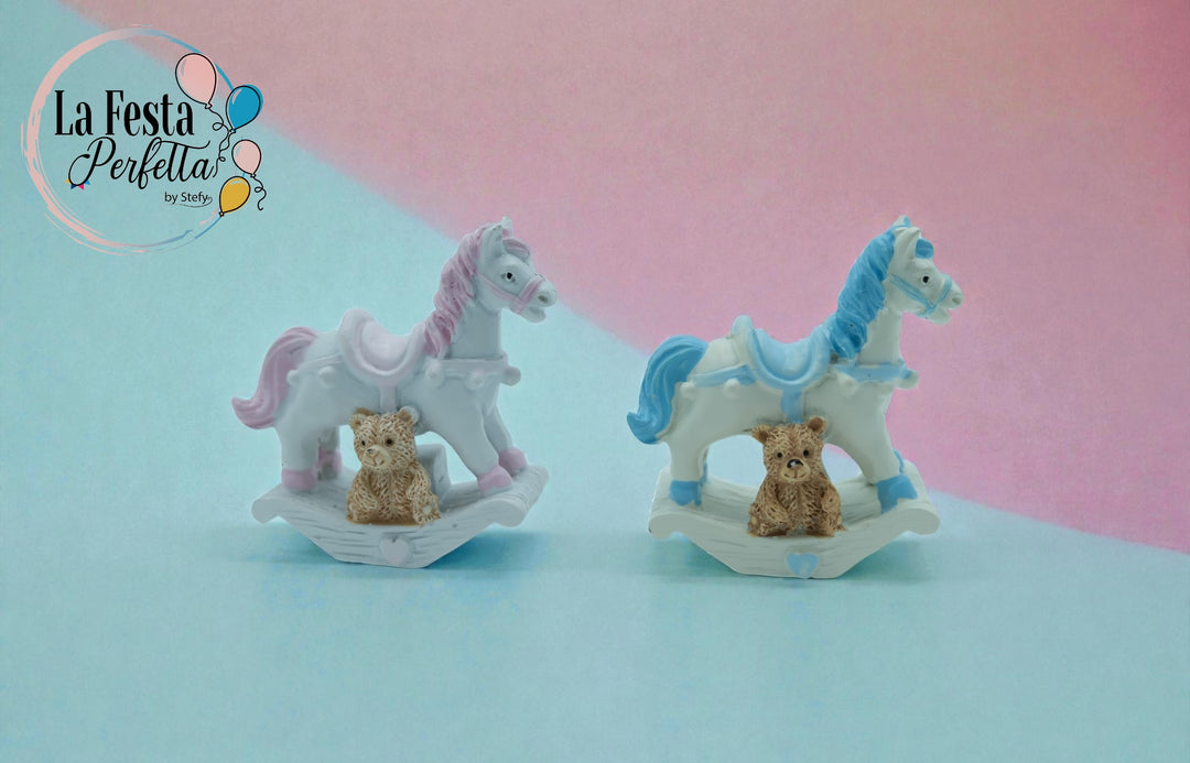Bomboniera cavalluccio a dondolo d'appoggio