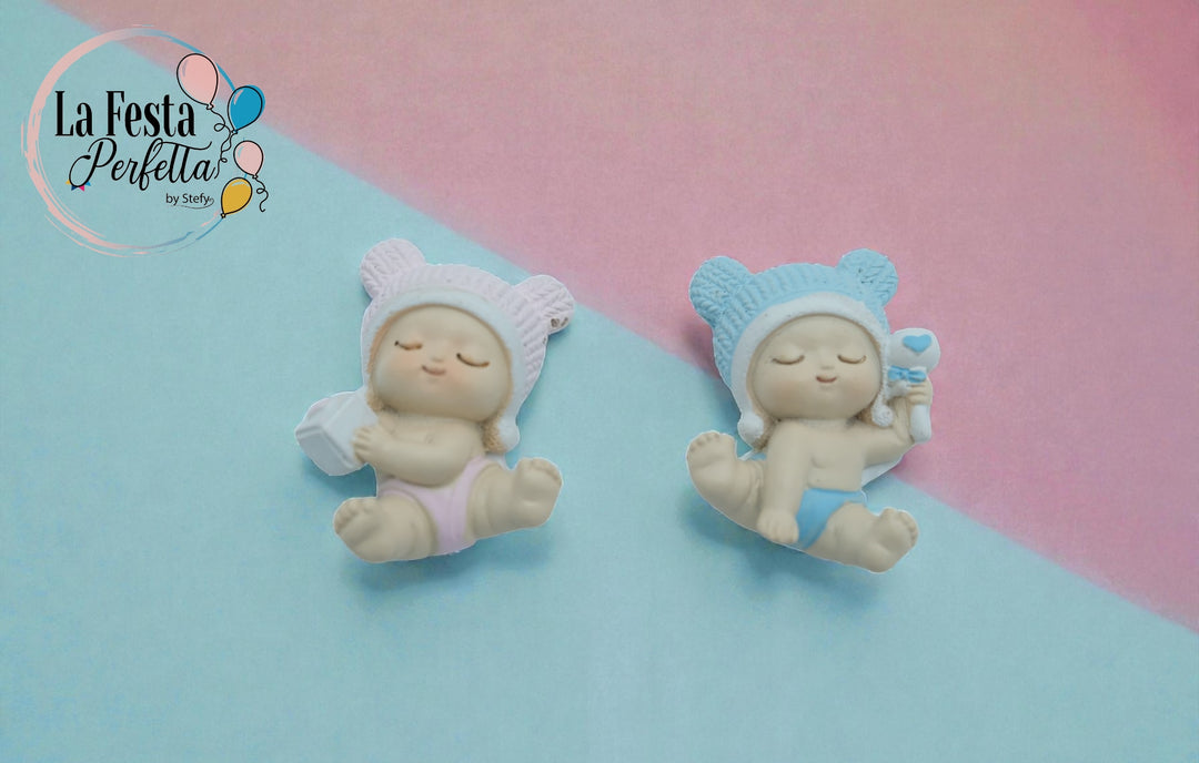 Bomboniera baby con giocattoli a calamita