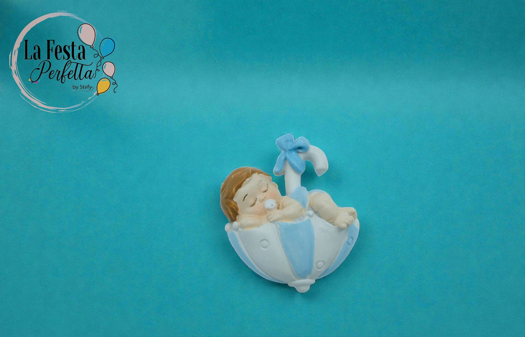 Bomboniera baby con ombrello a calamita