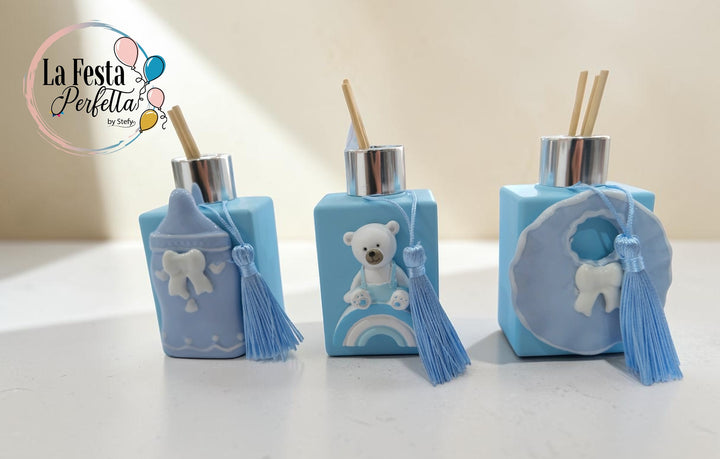 Bomboniera profumatore assortiti azzurra