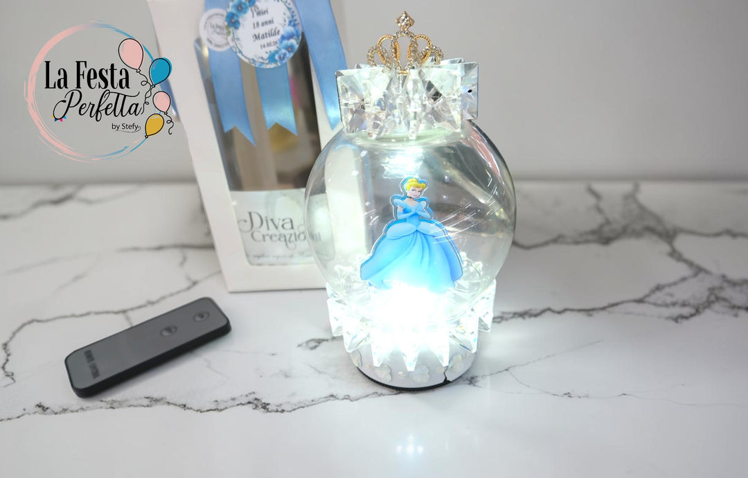 Bomboniera lampada LED con personaggio personalizzabile