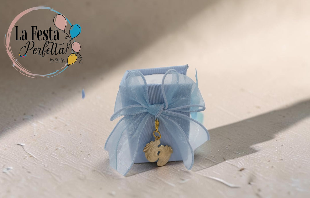 Scatola porta confetti con ciondolo