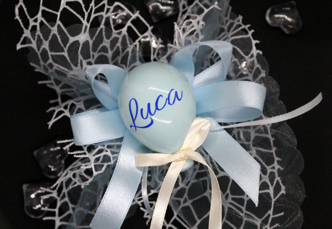 Bomboniera Palloncino| personalizzabile azzurro