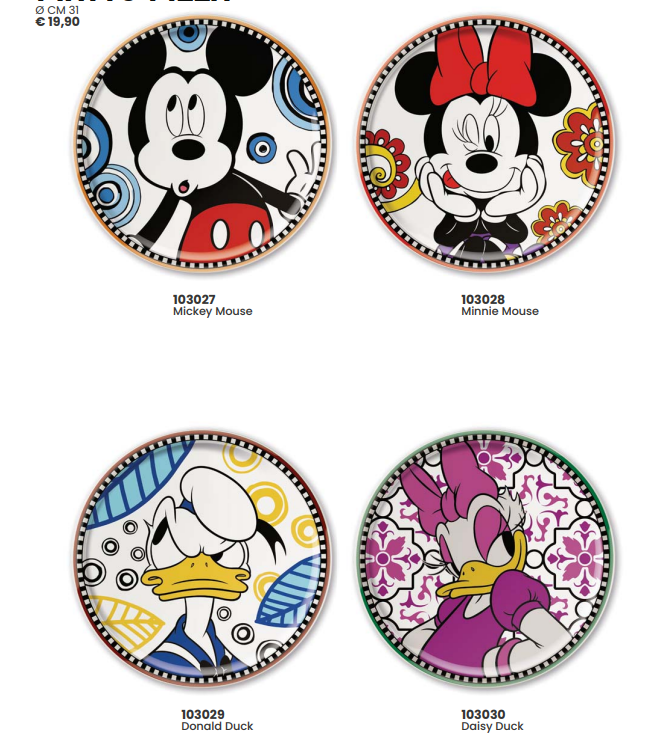 PIATTO PIZZA Ø CM 31 Firmato Disney