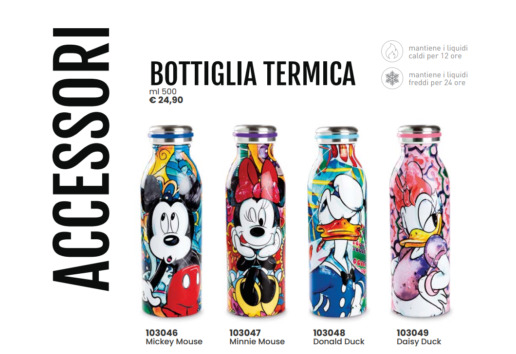 BOTTIGLIA TERMICA ml 500 Firmato Disney