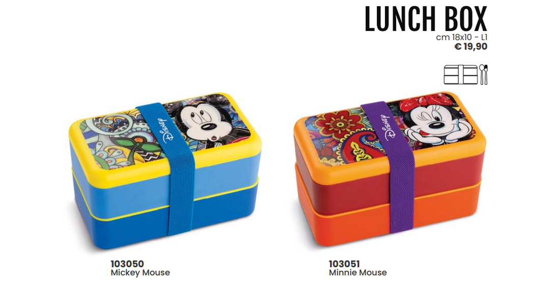 LUNCH BOX cm 18x10 - L1 Firmato Disney