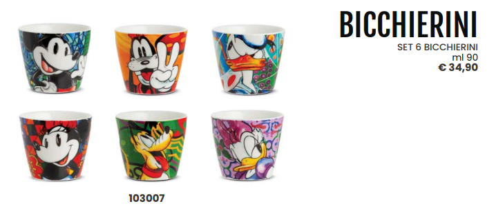 SET 6 BICCHIERINI ml 90