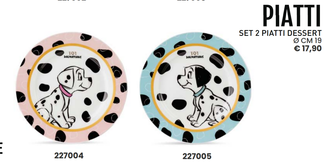 SET 2 PIATTI DESSERT Carica 101 Ø CM 19