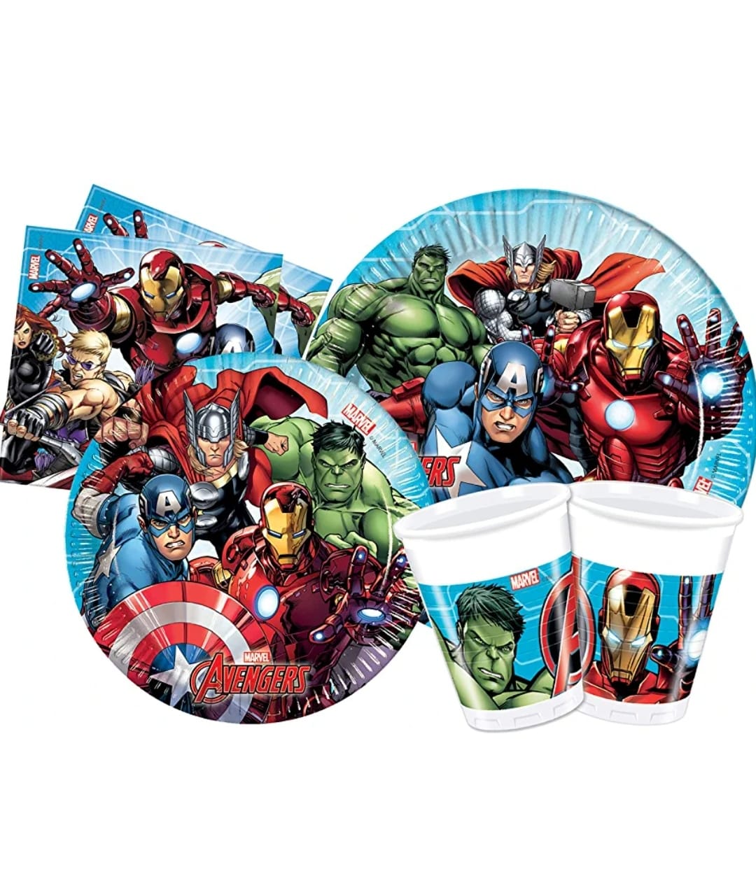 Kit party coordinato tema Avengers Marvel